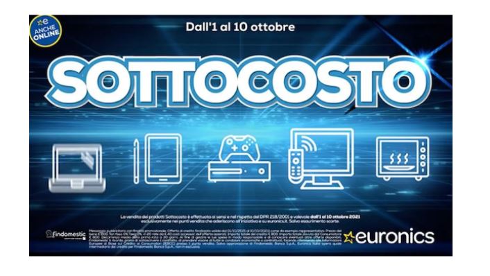  Euronics lancia una nuova campagna per il “sottocosto” e il tasso zero