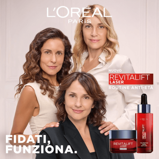  L’Oréal Paris e McCann SOSTENGONO LA bellezza autentica  con Revitalift Laser